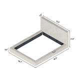 Cloud Upholstered Frameless Queen Bed | OROA