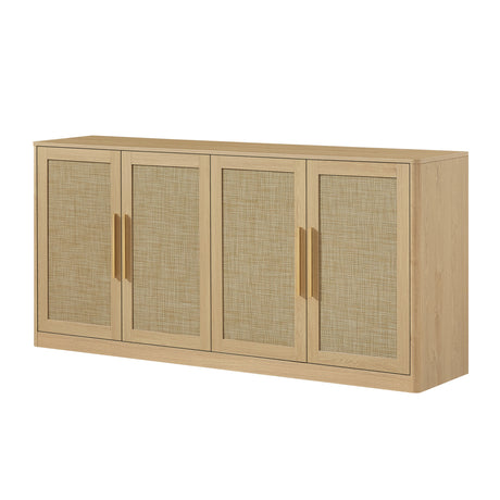 Modern European furniture - Rattan Sideboard Buffet Cabinet - www.oroa.com