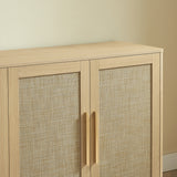 Modern European furniture - Rattan Sideboard Buffet Cabinet - www.oroa.com