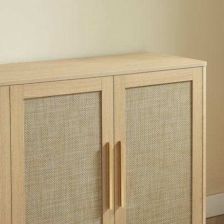 Modern European furniture - Rattan Sideboard Buffet Cabinet - www.oroa.com
