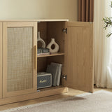Modern European furniture - Rattan Sideboard Buffet Cabinet - www.oroa.com