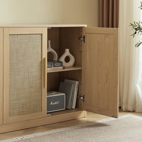 Modern European furniture - Rattan Sideboard Buffet Cabinet - www.oroa.com