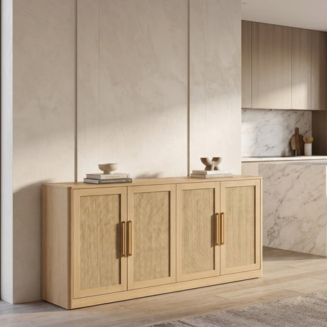 Modern European furniture - Rattan Sideboard Buffet Cabinet - www.oroa.com