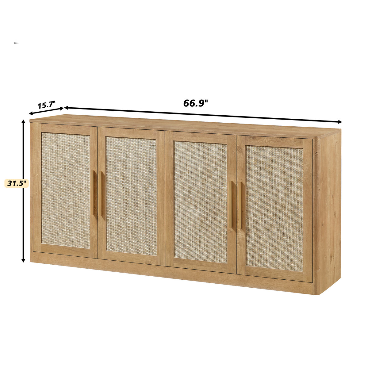 Rattan 4-Door Sideboard | OROA