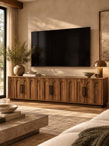 Modern European furniture - 6 Arched Door Media Unit - www.oroa.com