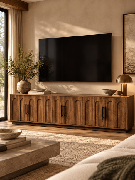 Modern European furniture - 6 Arched Door Media Unit - www.oroa.com