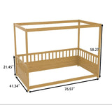Wood Canopy Bed Frame | OROA Kids