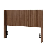 Vertical Ribbed Freestanding Queen Headboard | OROA