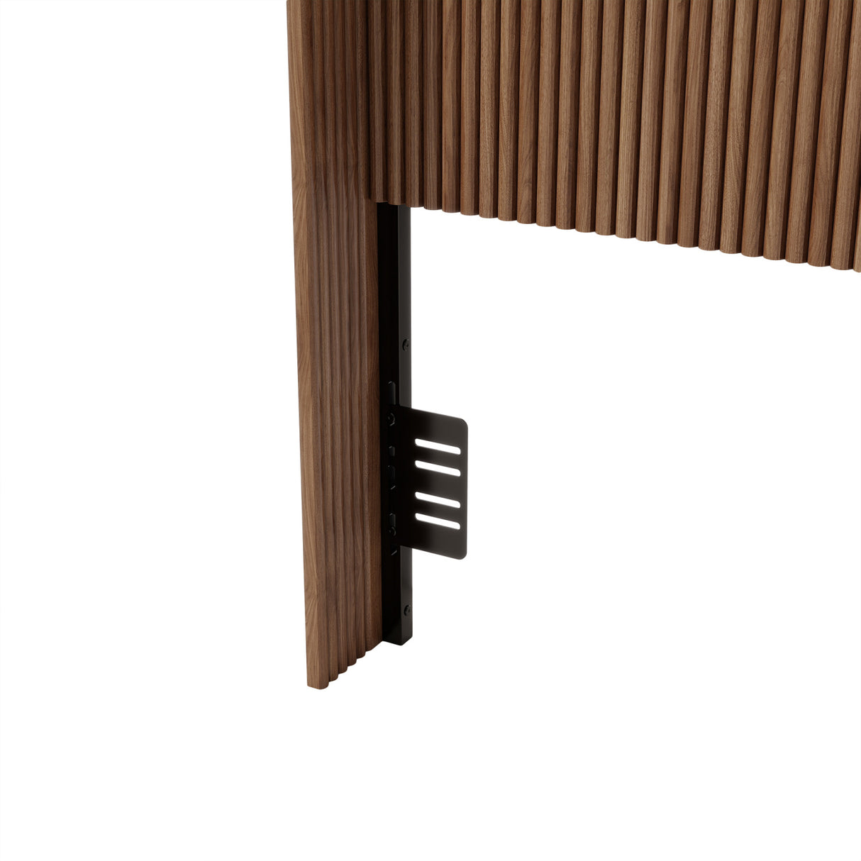 Vertical Ribbed Freestanding Queen Headboard | OROA