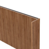 Vertical Ribbed Freestanding Queen Headboard | OROA
