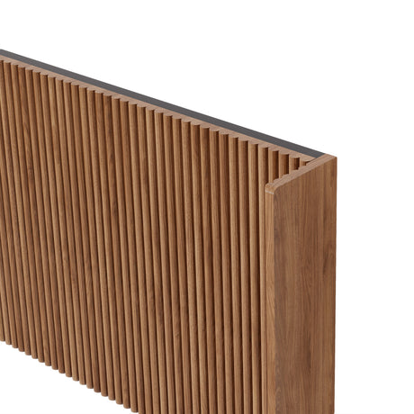 Vertical Ribbed Freestanding Queen Headboard | OROA