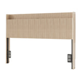 Vertical Slat Wood Queen Headboard | OROA