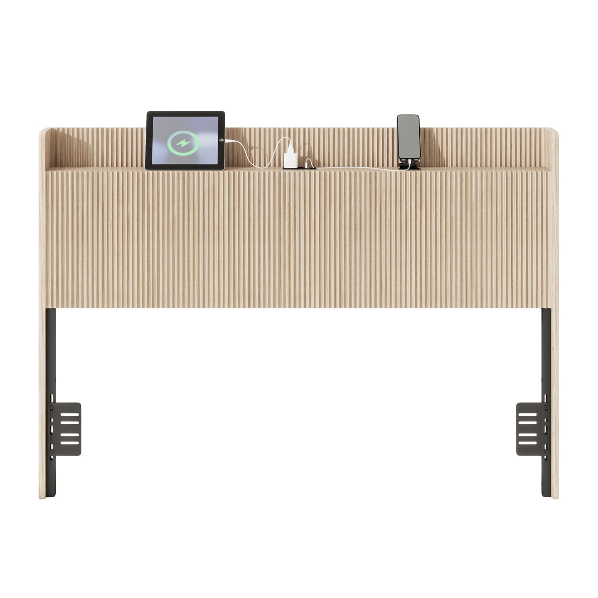 Vertical Slat Wood Queen Headboard | OROA