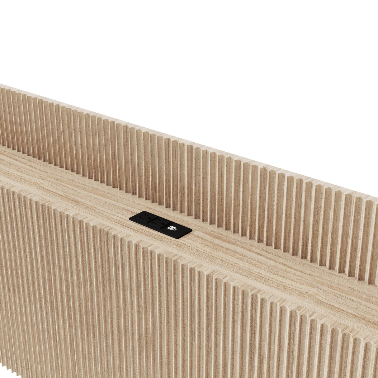 Vertical Slat Wood Queen Headboard | OROA