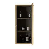 Natural Oak Bathroom Floating Side Cabinet | OROA