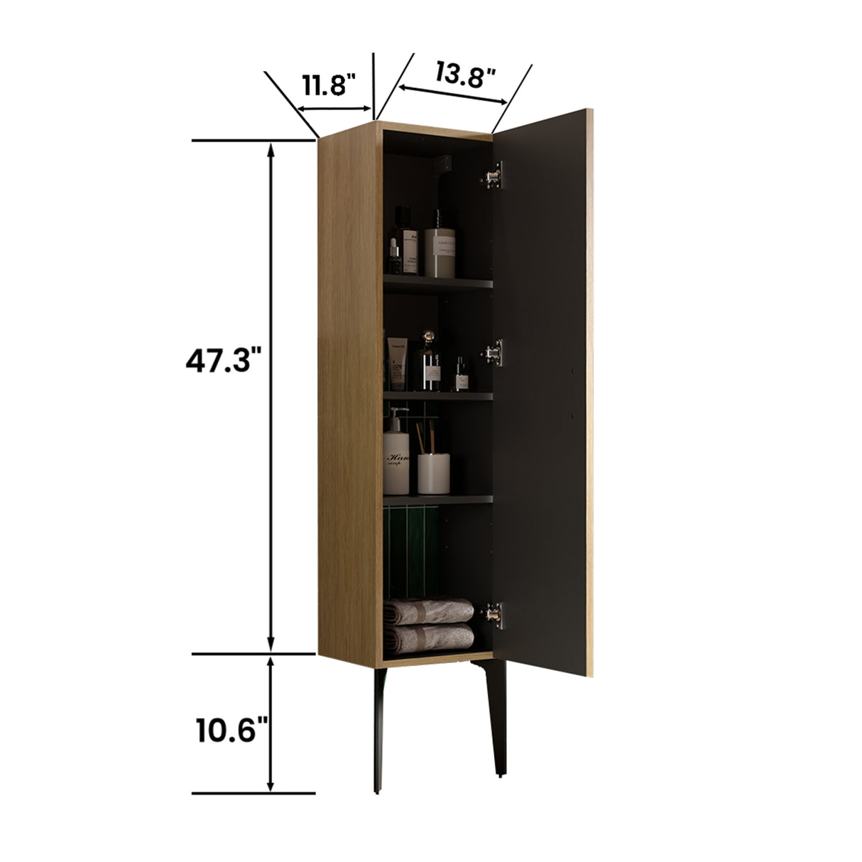 Freestanding Storage Side Cabinet | OROA