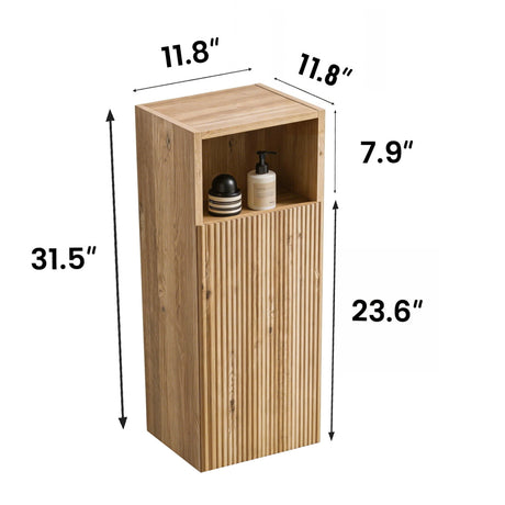 Oak Bathroom Floating Bathroom Cabinet | OROA