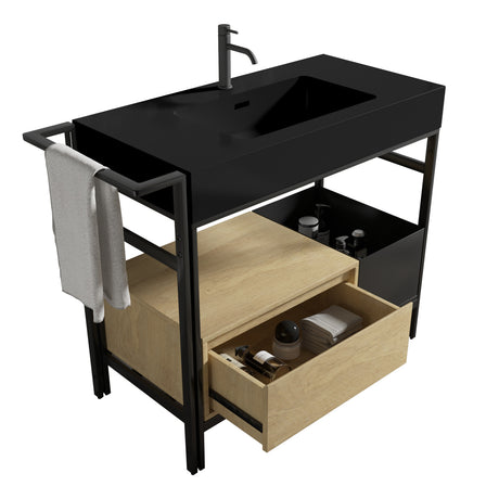 Industrial Style Modular Bathroom Vanity | OROA