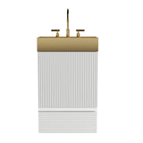 Modern Striped Velvet Bathroom Vanity | OROA