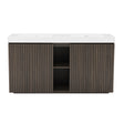 Modern European furniture - Smoked Oak Bathroom Vanity with Sink - www.oroa.com