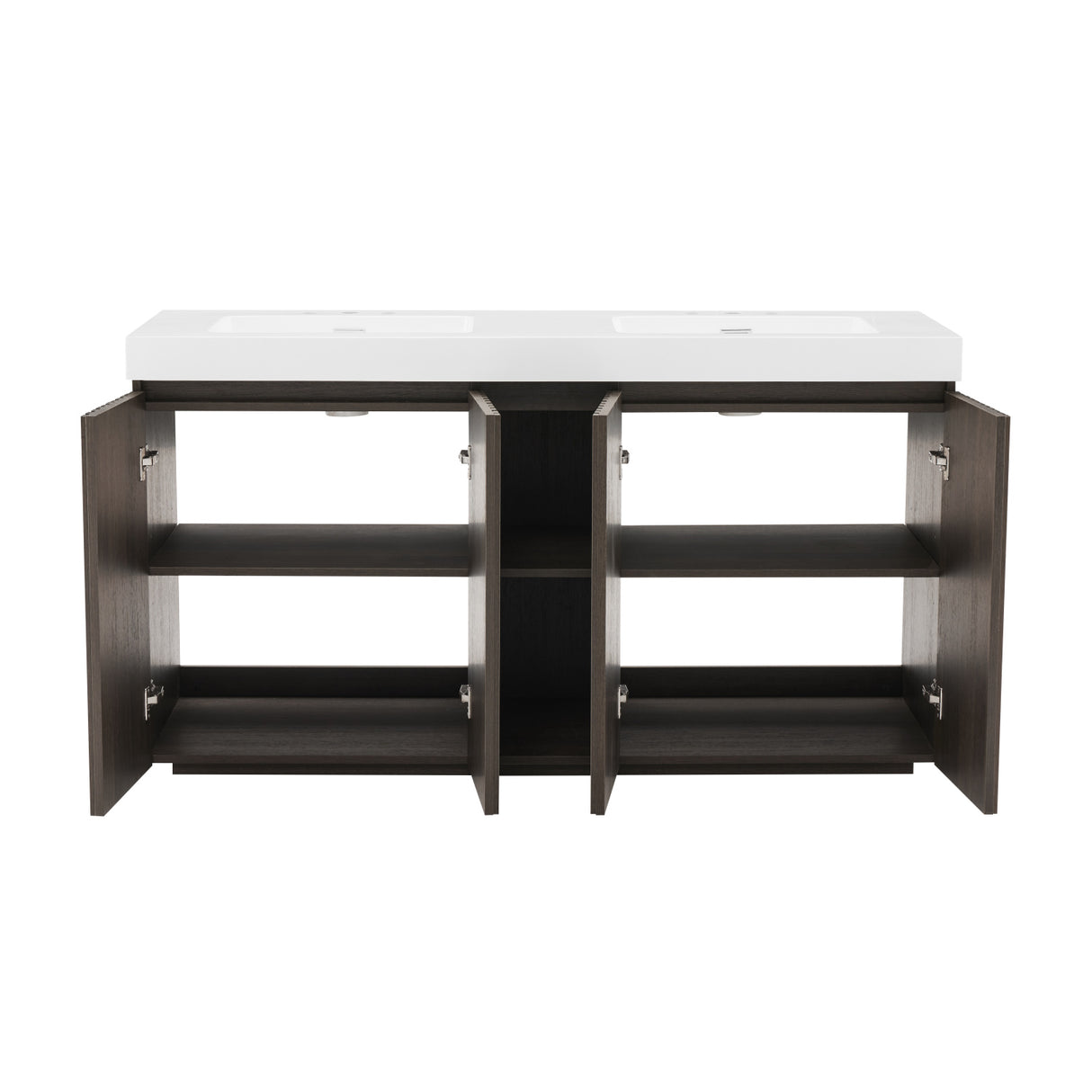 Modern European furniture - Smoked Oak Bathroom Vanity with Sink - www.oroa.com