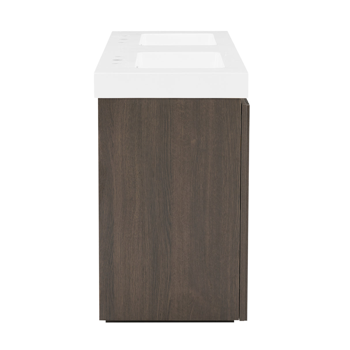 Modern European furniture - Smoked Oak Bathroom Vanity with Sink - www.oroa.com