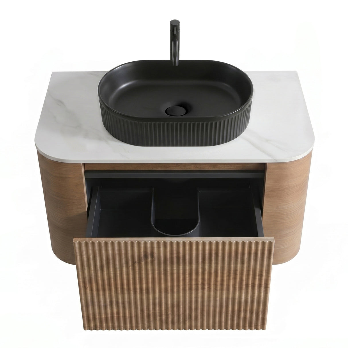 Honey Oak Bathroom Vanity with Sink | OROA