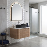 Honey Oak Bathroom Vanity with Sink | OROA