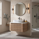 Honey Oak Bathroom Vanity with Sink | OROA