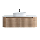 Honey Oak Bathroom Vanity with Sink | OROA