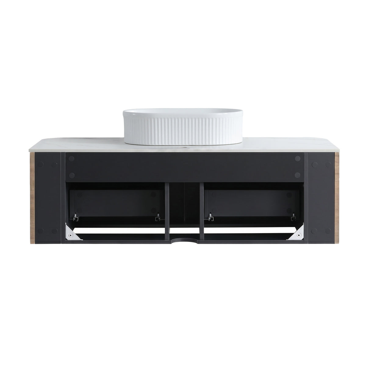 Honey Oak Bathroom Vanity with Sink | OROA