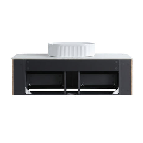Honey Oak Bathroom Vanity with Sink | OROA