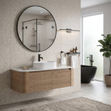 Honey Oak Bathroom Vanity with Sink | OROA