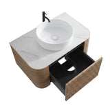 Erba Honey Oak Bathroom Vanity with Sink | OROA