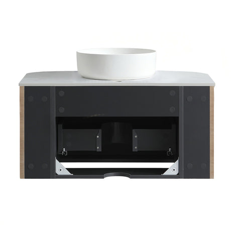 Erba Honey Oak Bathroom Vanity with Sink | OROA