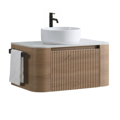 Erba Honey Oak Bathroom Vanity with Sink | OROA