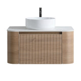 Erba Honey Oak Bathroom Vanity with Sink | OROA