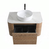 Erba Honey Oak Bathroom Vanity with Sink | OROA
