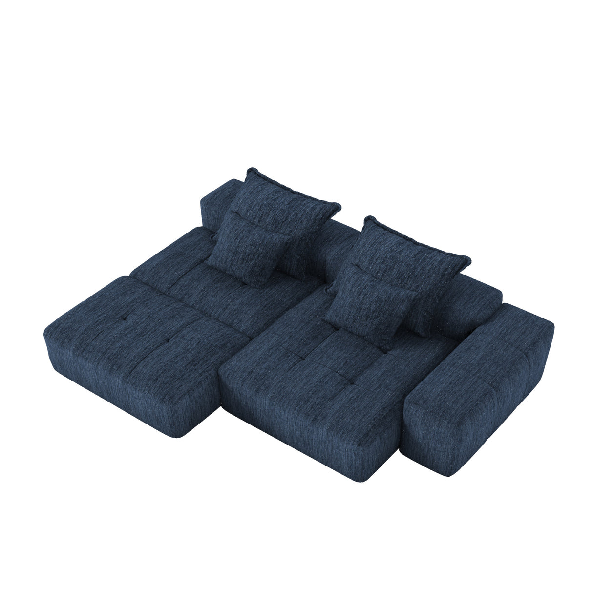 Modern Oversized Modular Chenille Sectional Sofa | OROA