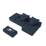 Modern Oversized Modular Chenille Sectional Sofa | OROA