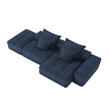 Modern Oversized Modular Chenille Sectional Sofa | OROA