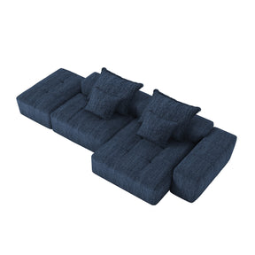 Modern European furniture - Modern Oversized Modular Chenille Sectional Sofa - www.oroa.com