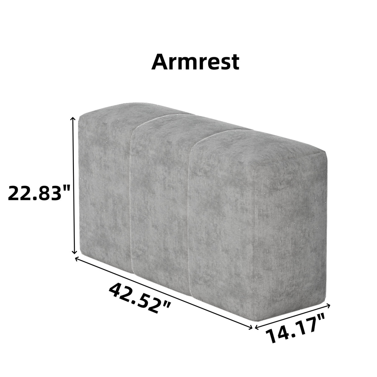 Modern Oversized Modular Chenille Sectional Sofa | OROA