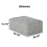 Modern Oversized Modular Chenille Sectional Sofa | OROA
