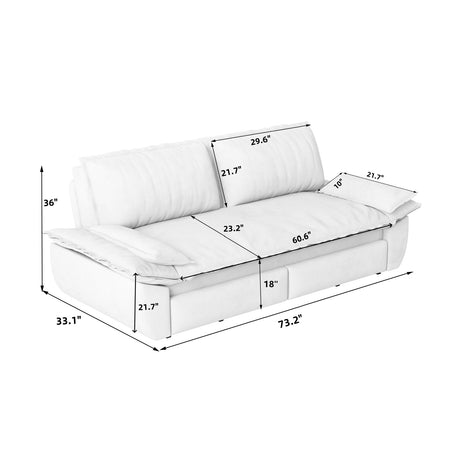 Modern European furniture - 3-in-1 Convertible Sleeper Sofa Bed - www.oroa.com