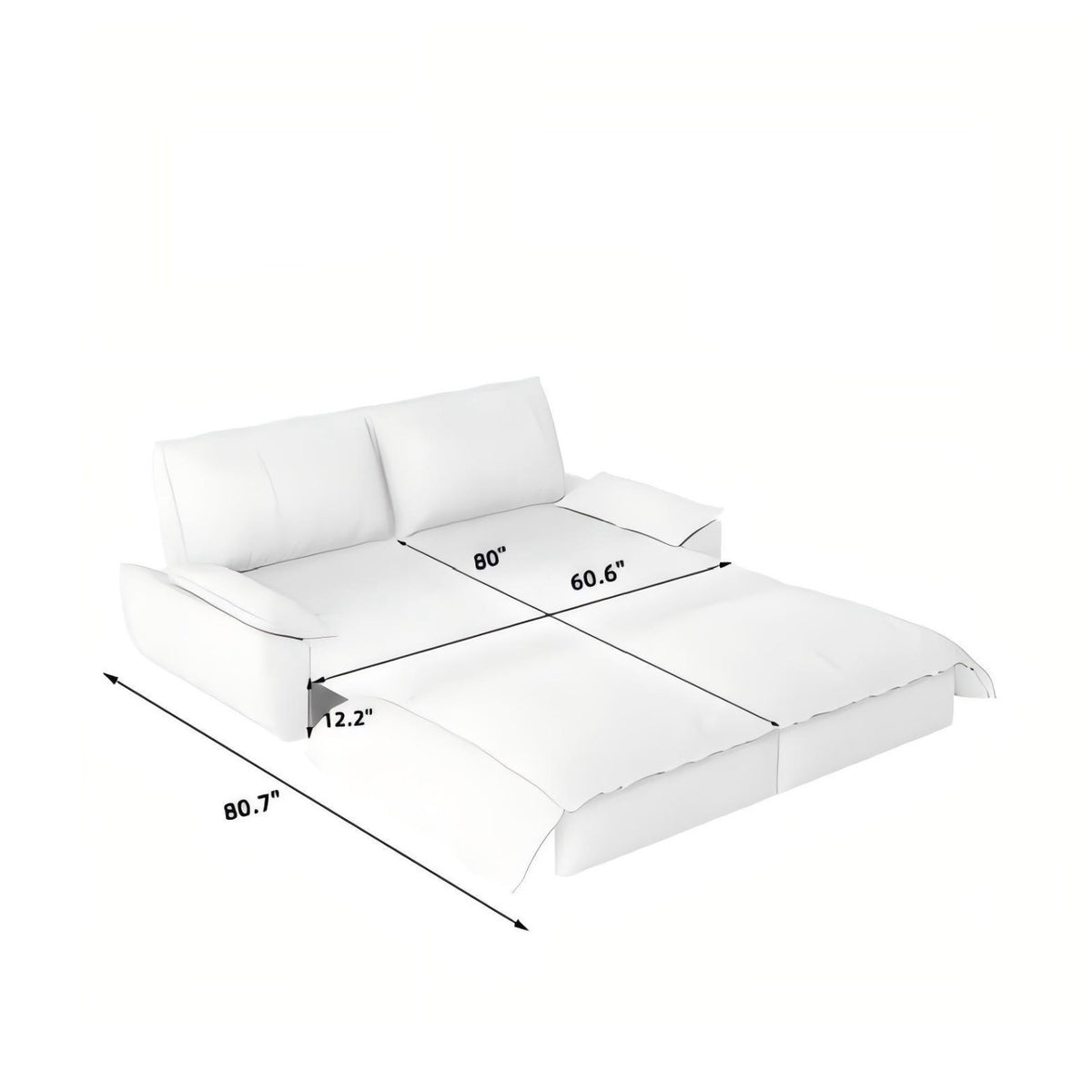 Modern European furniture - 3-in-1 Convertible Sleeper Sofa Bed - www.oroa.com