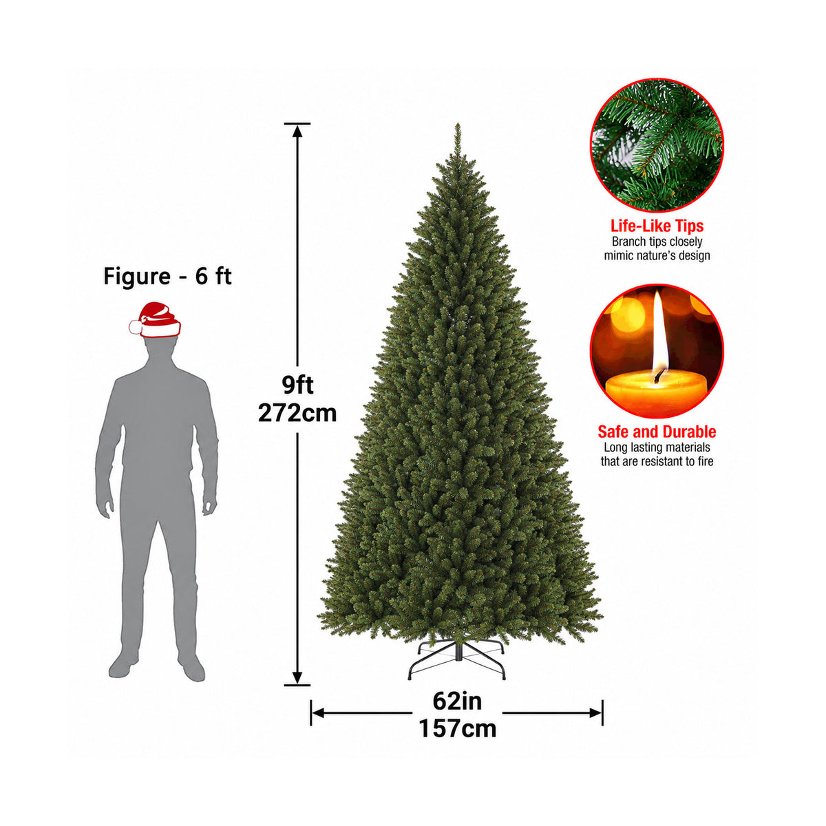 108" Artificial Christmas Tree | OROA