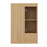Modern European furniture - Oak Wall-Mounted Bathroom Side Cabinet - www.oroa.com