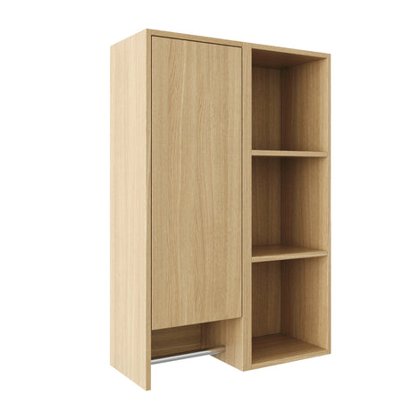 Modern European furniture - Oak Wall-Mounted Bathroom Side Cabinet - www.oroa.com
