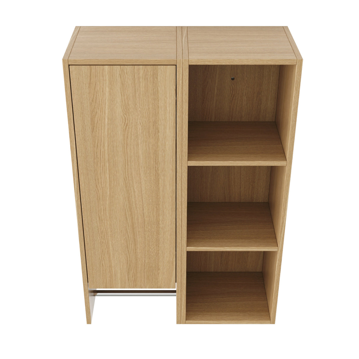 Modern European furniture - Oak Wall-Mounted Bathroom Side Cabinet - www.oroa.com